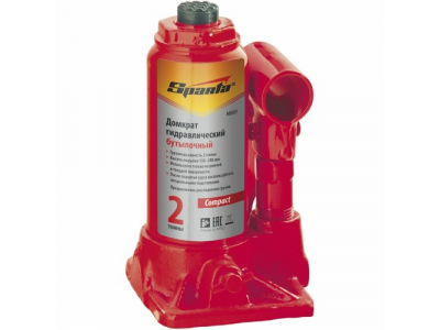 Домкрат гидравлический бутылочный, 8 т, h подъема 180-350 мм// SPARTA Compact