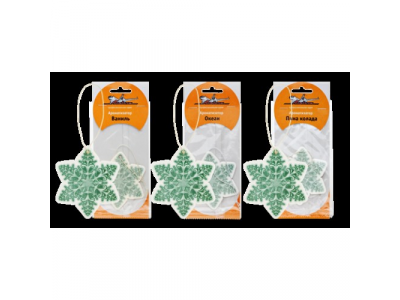 Ароматизатор воздуха подвесной AIRLINE бумажный "Снежинка" океан