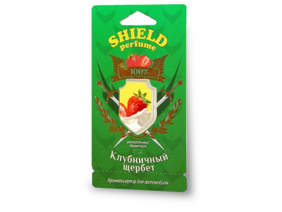 Ароматизатор FOUETTE "Shield perfume" мембранный "Клубничный щербет" S-7