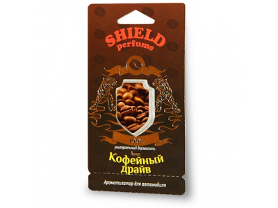 Ароматизатор FOUETTE "Shield perfume" мембранный "Кофейный драйв" S-4