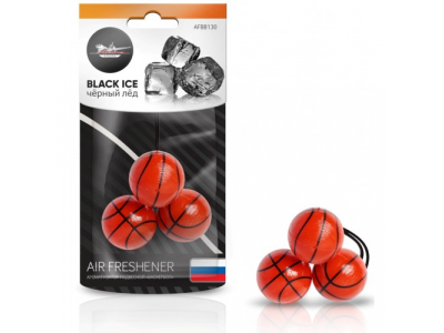 Ароматизатор подвесной Баскетбол черный лед