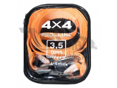 Трос-лента 3,5т. с крюками в чехле (длинна 4м)( \)