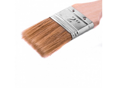 Кисть плоская "Стандарт" 2", натуральная щетина, деревянная ручка Mtx
