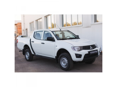 Пороги металлические для Mitsubishi L200 2007—2010,2010—2013 (рестайлинг),2014—2015