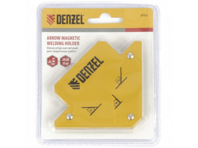 Фиксатор магнитный для сварочных работ, усилие 25 Lb Denzel