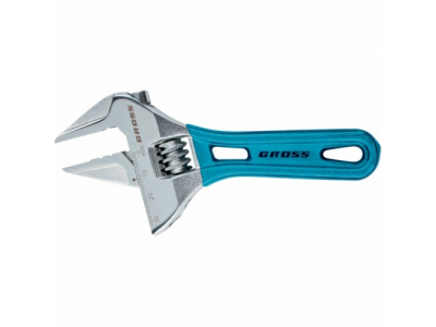 Ключ разводной, 250 мм,CrV, укороченная ручка //GROSS