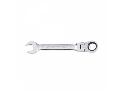 Ключ трещоточный комбинированный с шарниром 17 мм, KING TONY