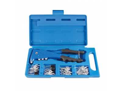 Заклепочник с набором заклепок, 121 предмет, KING TONY