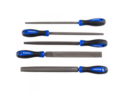 Набор напильников 200 мм с пластиковой рукояткой