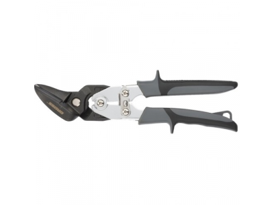 Ножницы по металлу"PIRANHA"усиленные,255 мм,прямой и левый рез,сталь-СrMo,двухкомп.рукоятки//GROSS
