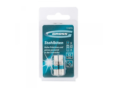 Набор бит SL6,0х25, сталь S2, 2шт //GROSS