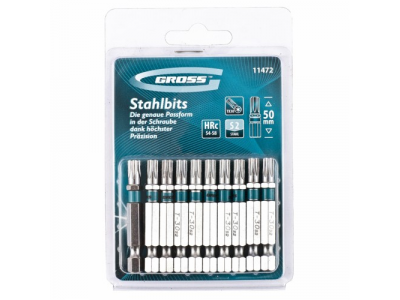 Набор бит TORX 30х50, сталь S2, 10 шт //GROSS