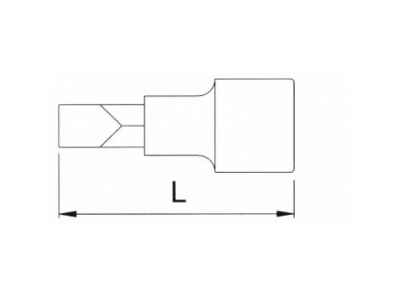 Головка торцевая 1/4" с вставкой SL4,5