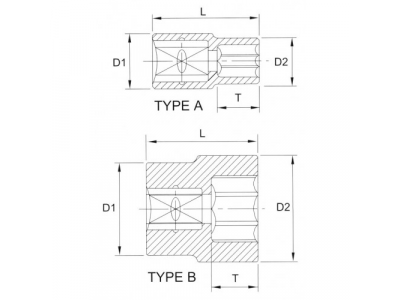 Головка торцевая 12гр. 3/8" 11мм