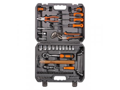 Набор инструментов универсальный 59 предметов, серый пласт.кейс