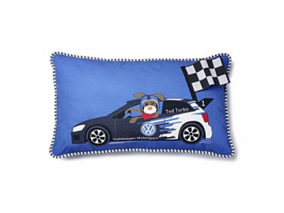 Детская подушка Volkswagen Kids Pillow Ted Turbo, Blue от VAG Детская подушка Volkswagen Kids Pillow Ted Turbo, Blue