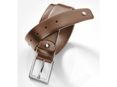 Мужской кожаный ремень Mercedes-Benz Men’s Belt, Business, Brown, Calfskin, артикул B66954117