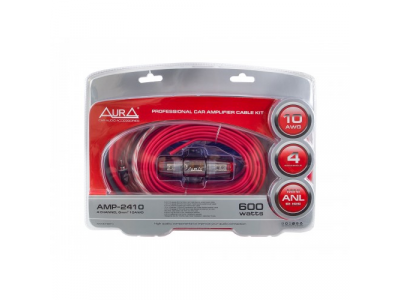 Комплект кабелей для подключения 4-канального усилителя, 10 AWG Aura AMP-2410