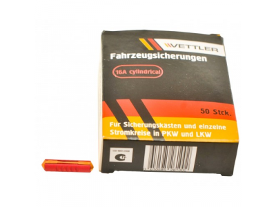 Предохранитель 16А цилиндрический VETTLER от VETTLER Предохранитель 16А цилиндрический VETTLER