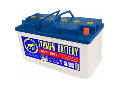 Аккумулятор 6ст - 100 (Тюмень) L - оп