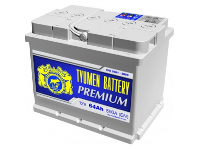 Аккумулятор 6ст - 64 (Тюмень) L Premium - пп